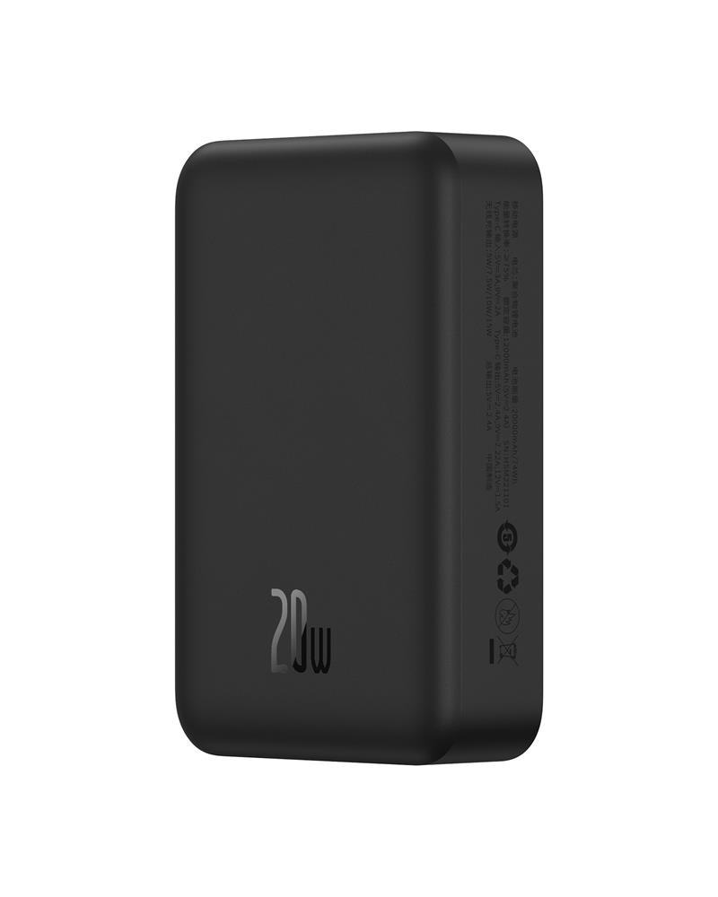 Baseus EnerFill FM41 Ultra-Mini Magnetyczny Power Bank 20W 20000mAh Czarny / 2