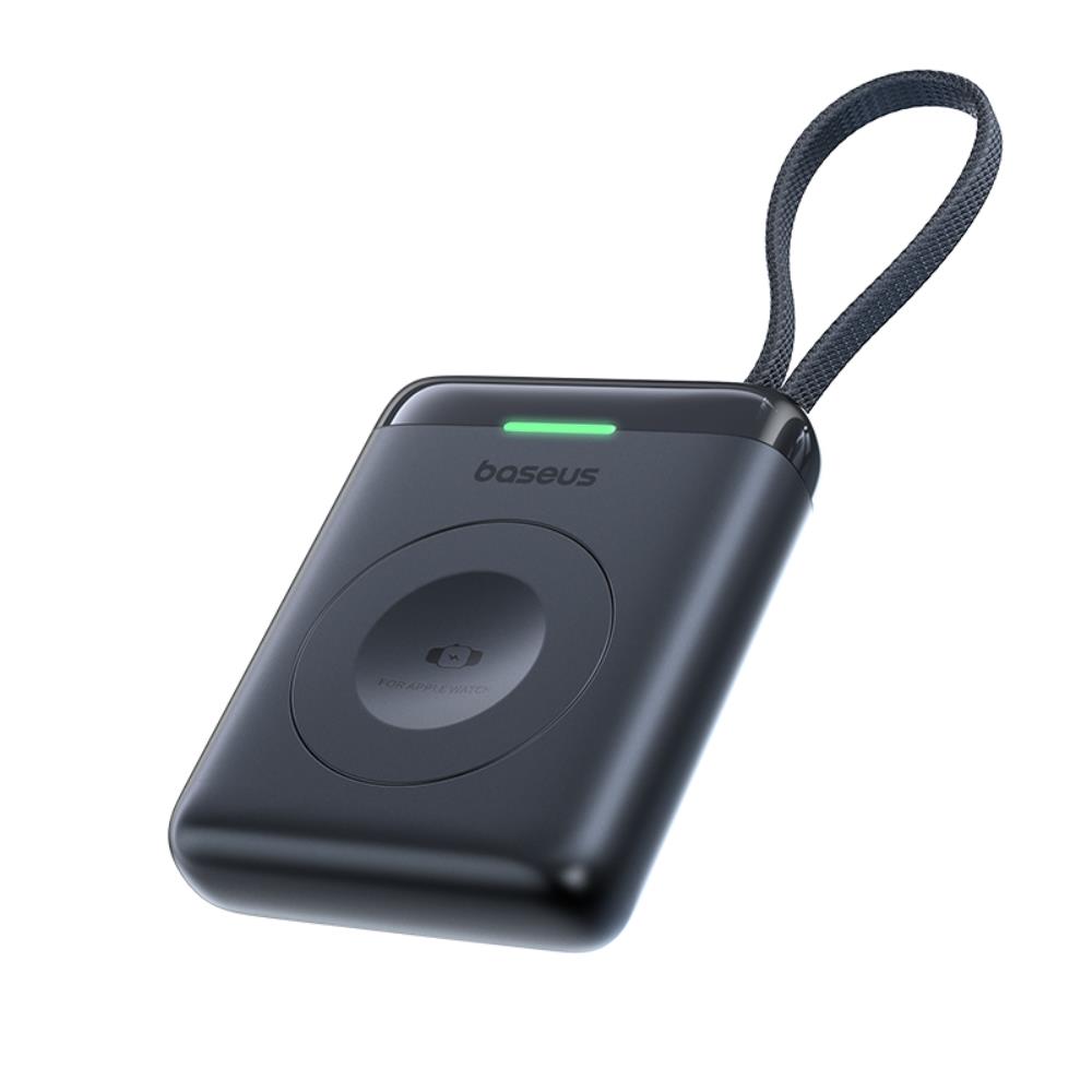 Baseus EnerFill FW11 Przeno�na �adowarka Bezprzewodowa do Apple Watch z Wbudowanym Kablem 5W Czarny