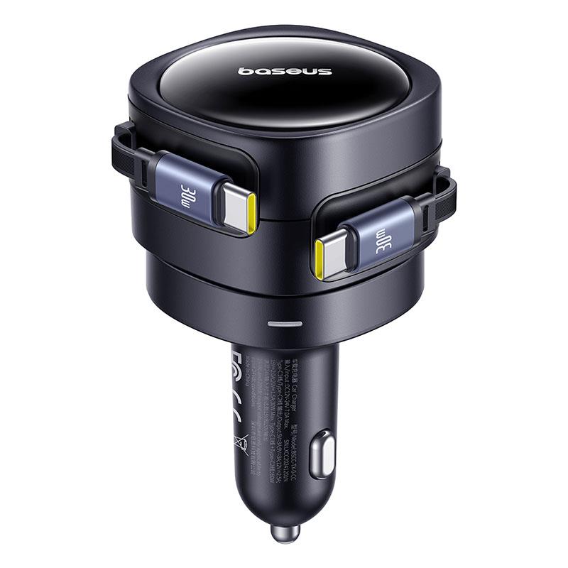 Baseus Enjoyment Max �adowarka Samochodowa C+C Kable 60W Kosmiczna Czer� / 2