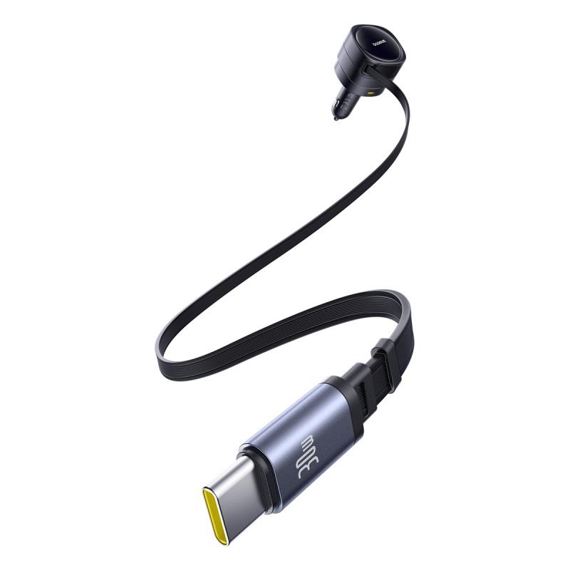 Baseus Enjoyment Max �adowarka Samochodowa C+L Kable & Porty U+C 90W Kosmiczna Czer� / 4