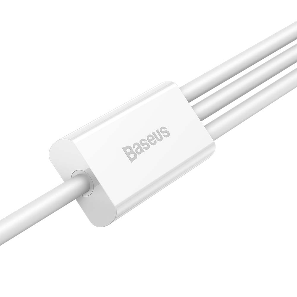 Baseus kabel 3w1 Superior USB - Lightning + USB-C + microUSB 1,5 m 3,5A bia�y / 3