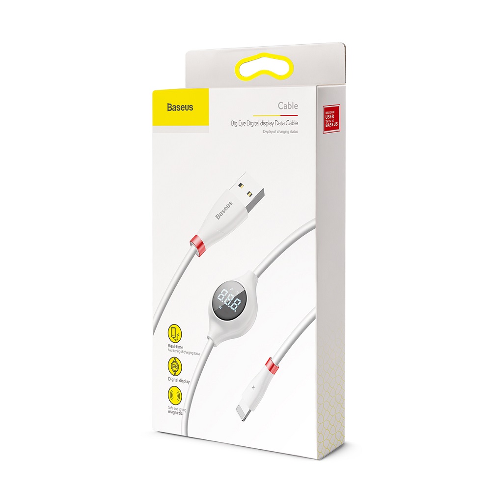 Baseus kabel Big Eye (8-pin | 1 m) bia�y / 7