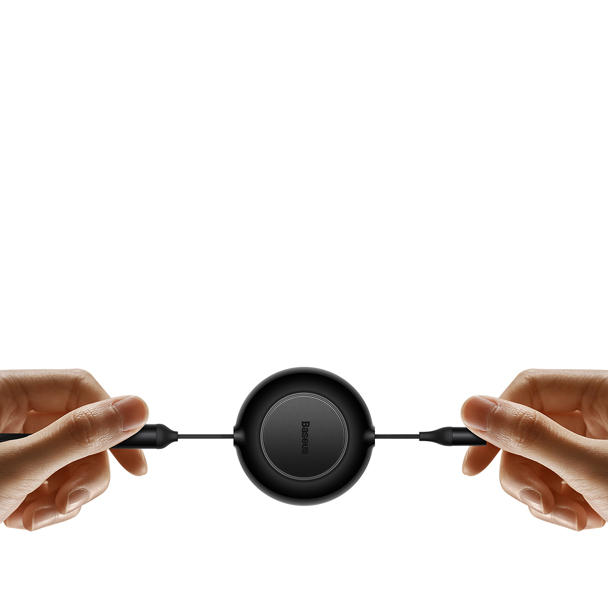 Baseus kabel Bright Mirror 2 3w1 USB - micro USB + Lightning + USB-C 1,1m 100W czarny zwijany / 3