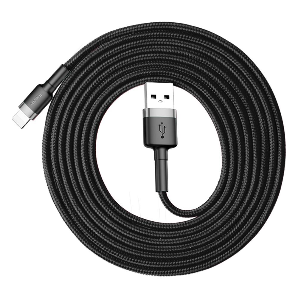 Baseus kabel Cafule (8-pin | 2 m) szaro-czarny 1,5A / 5