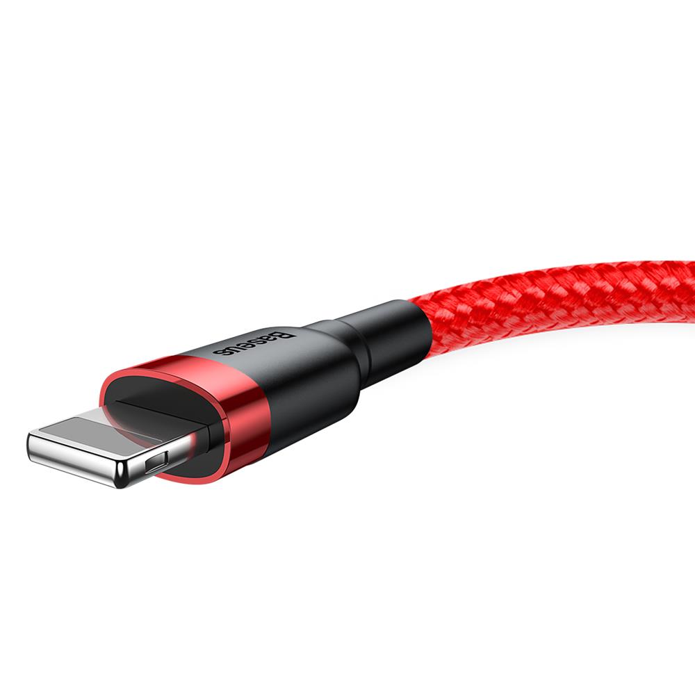Baseus kabel Cafule (8-pin | 3 m) czerwono-czerwony 1,5A / 3