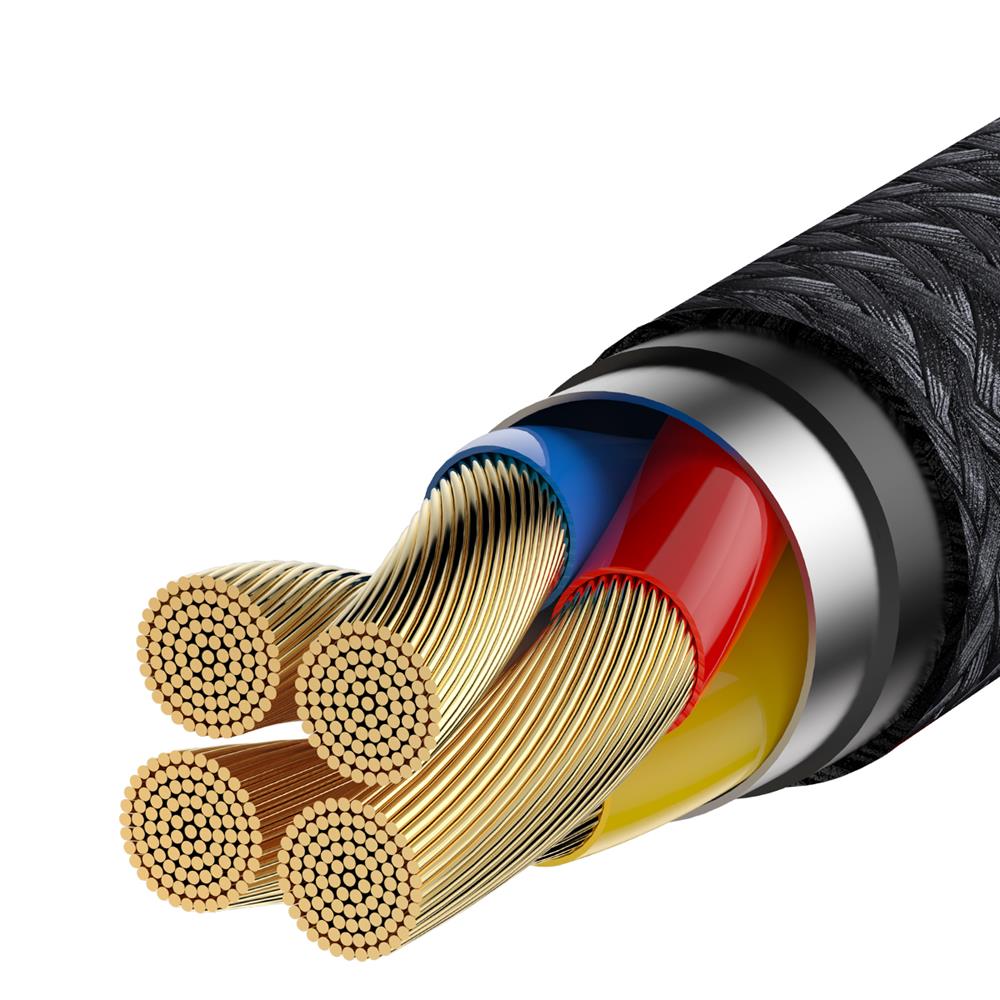 Baseus kabel Cafule HW QC (typ-C | 1 m) szaro czarny 40W / 6