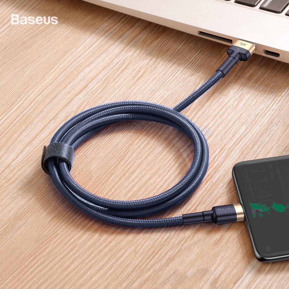 Baseus kabel Cafule HW QC (typ-C | 1 m) z�oto niebieski 40W / 12
