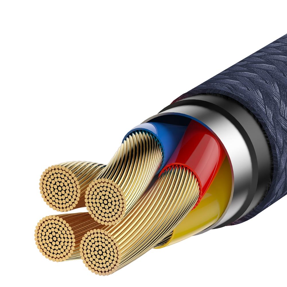 Baseus kabel Cafule HW QC (typ-C | 1 m) z�oto niebieski 40W / 6
