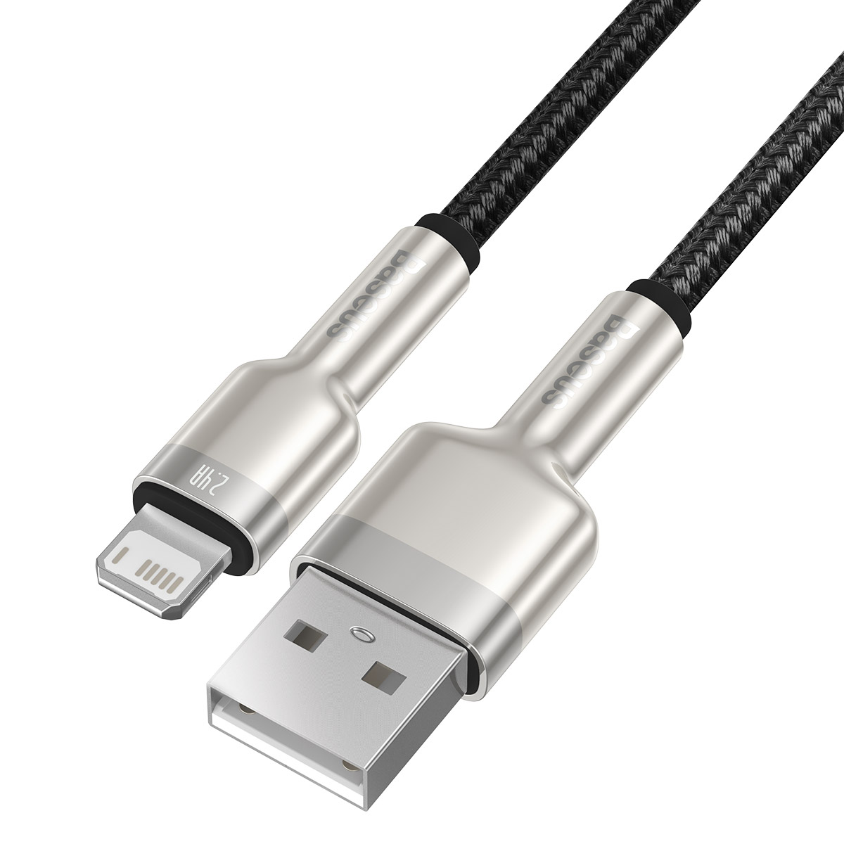 Baseus kabel Cafule Metal USB - Lightning  2,4A 0,25 m czarny / 5