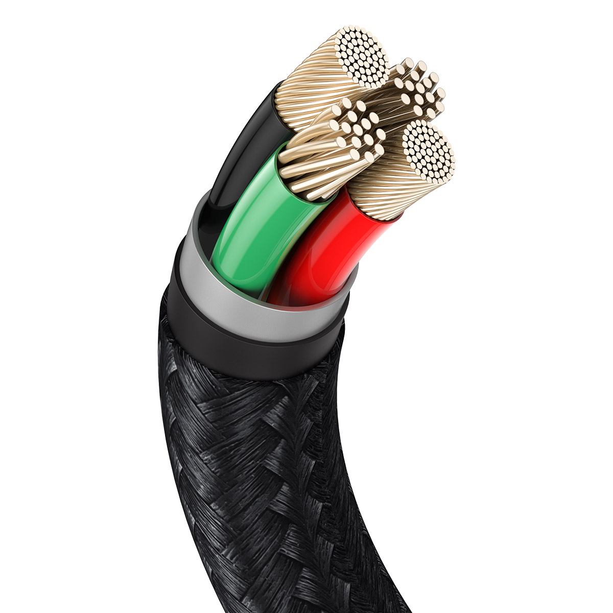 Baseus kabel Cafule Metal USB - Lightning  2,4A 0,25 m czarny / 6