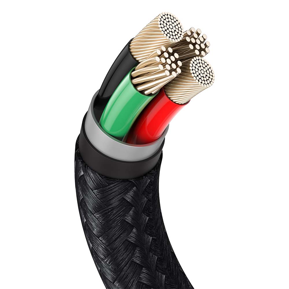 Baseus kabel Cafule Metal USB - Lightning 2,4A 1,0 m czarny / 2