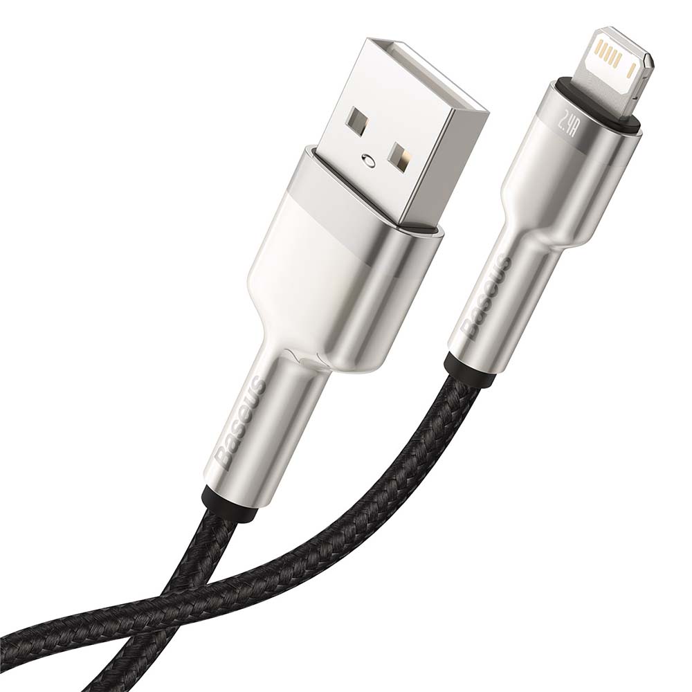 Baseus kabel Cafule Metal USB - Lightning 2,4A 1,0 m czarny / 5