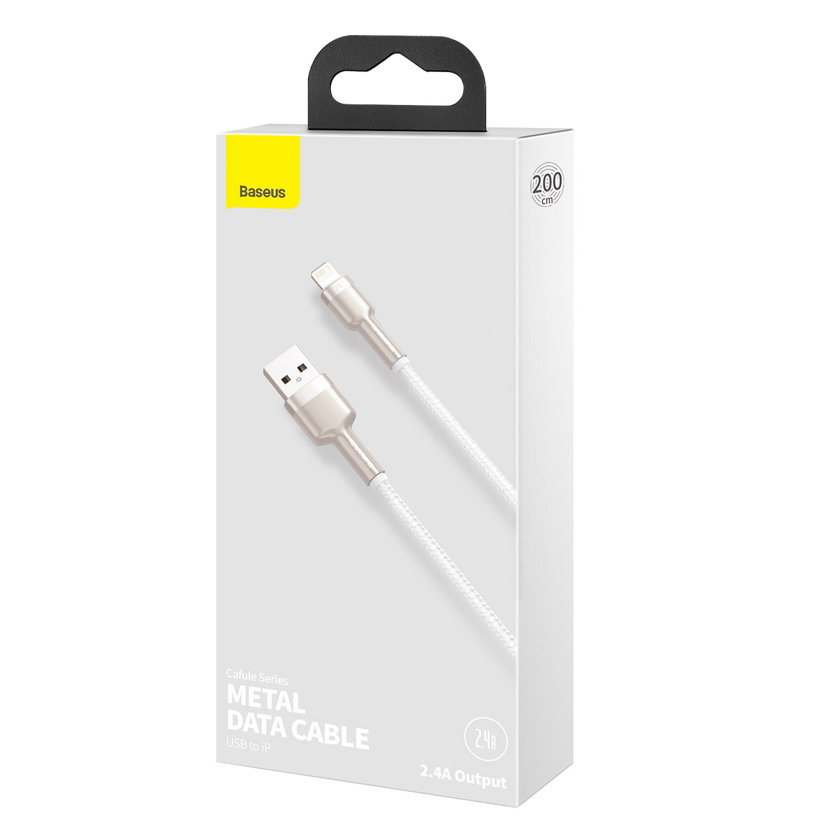 Baseus kabel Cafule Metal USB - Lightning  2,4A 2,0 m bia�y / 8