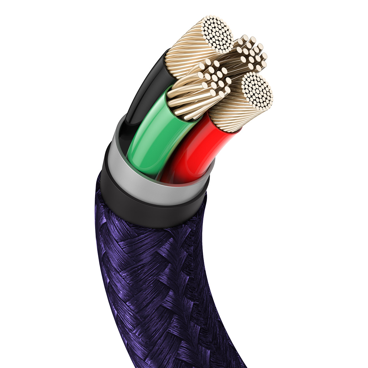 Baseus kabel Cafule Metal USB - Lightning  2,4A 2,0 m fioletowy / 6