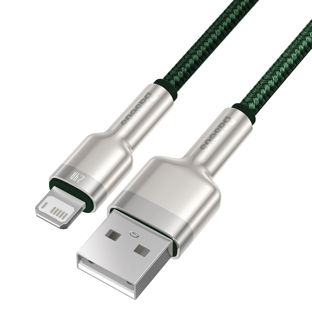 Baseus kabel Cafule Metal USB - Lightning  2,4A 2,0 m zielony / 4