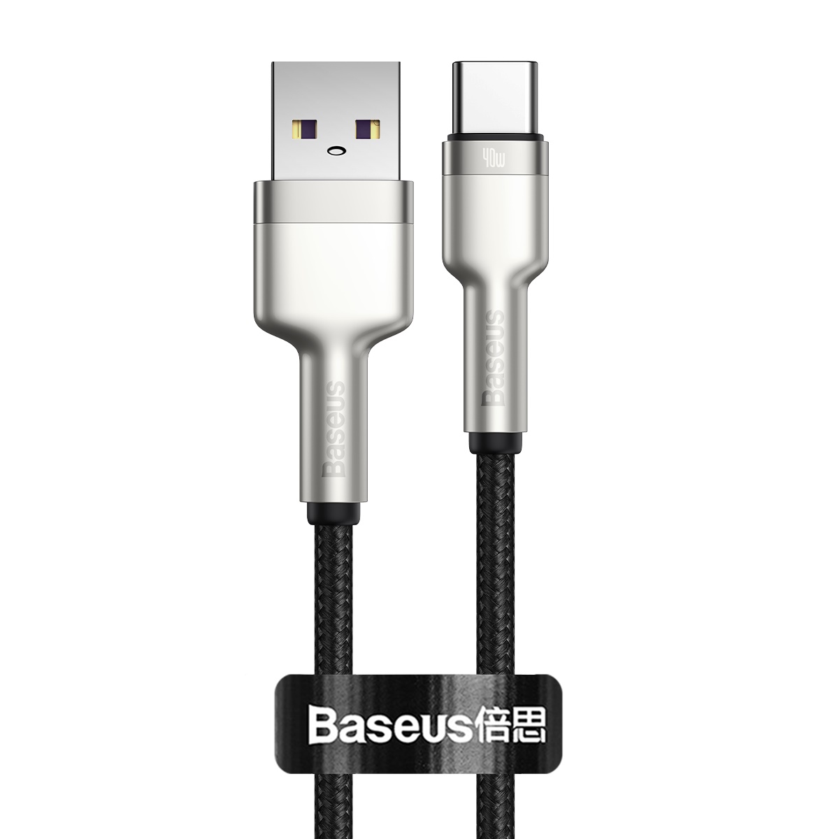 Baseus kabel Cafule Metal USB - USB-C 40W 0,25 m czarny