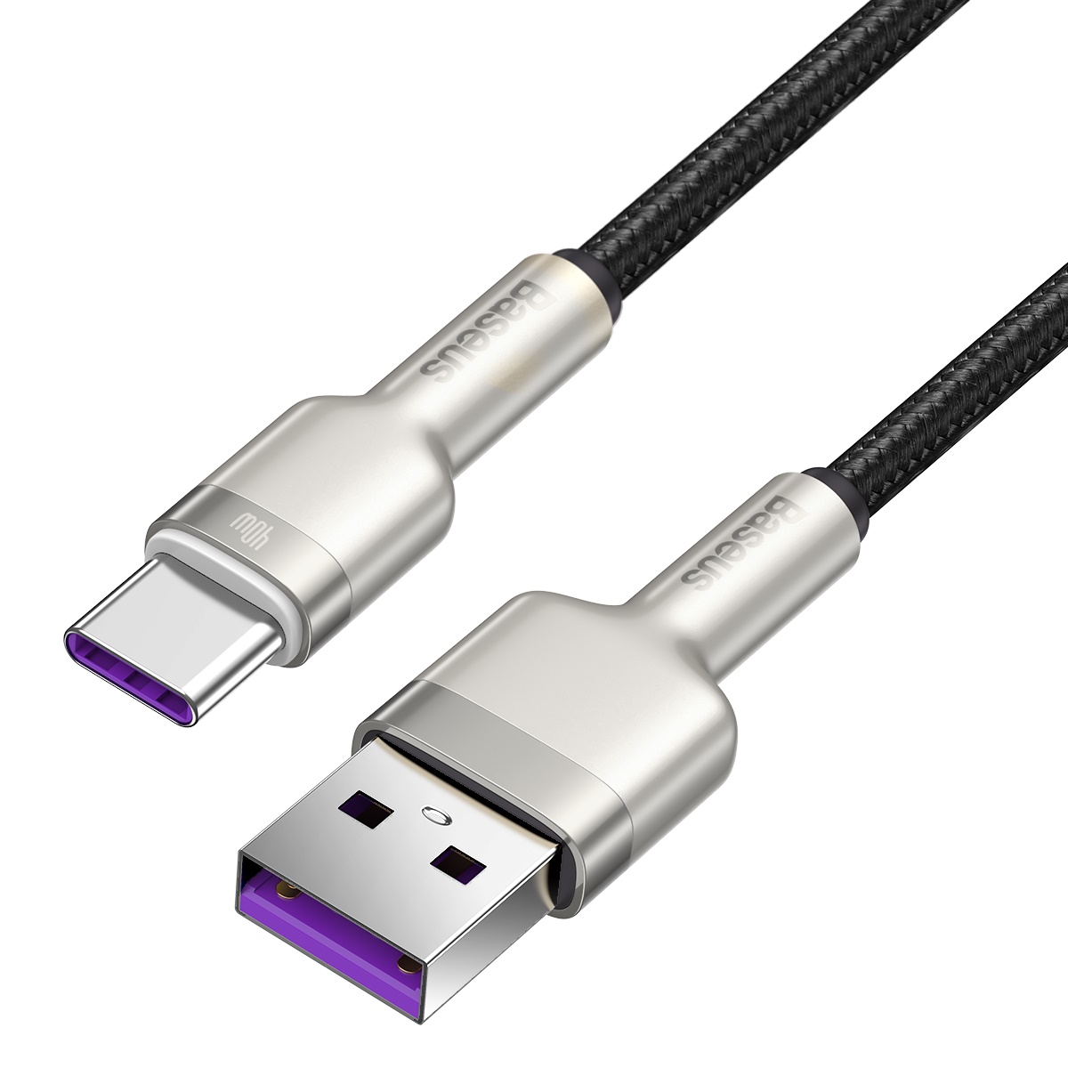 Baseus kabel Cafule Metal USB - USB-C 40W 0,25 m czarny / 4