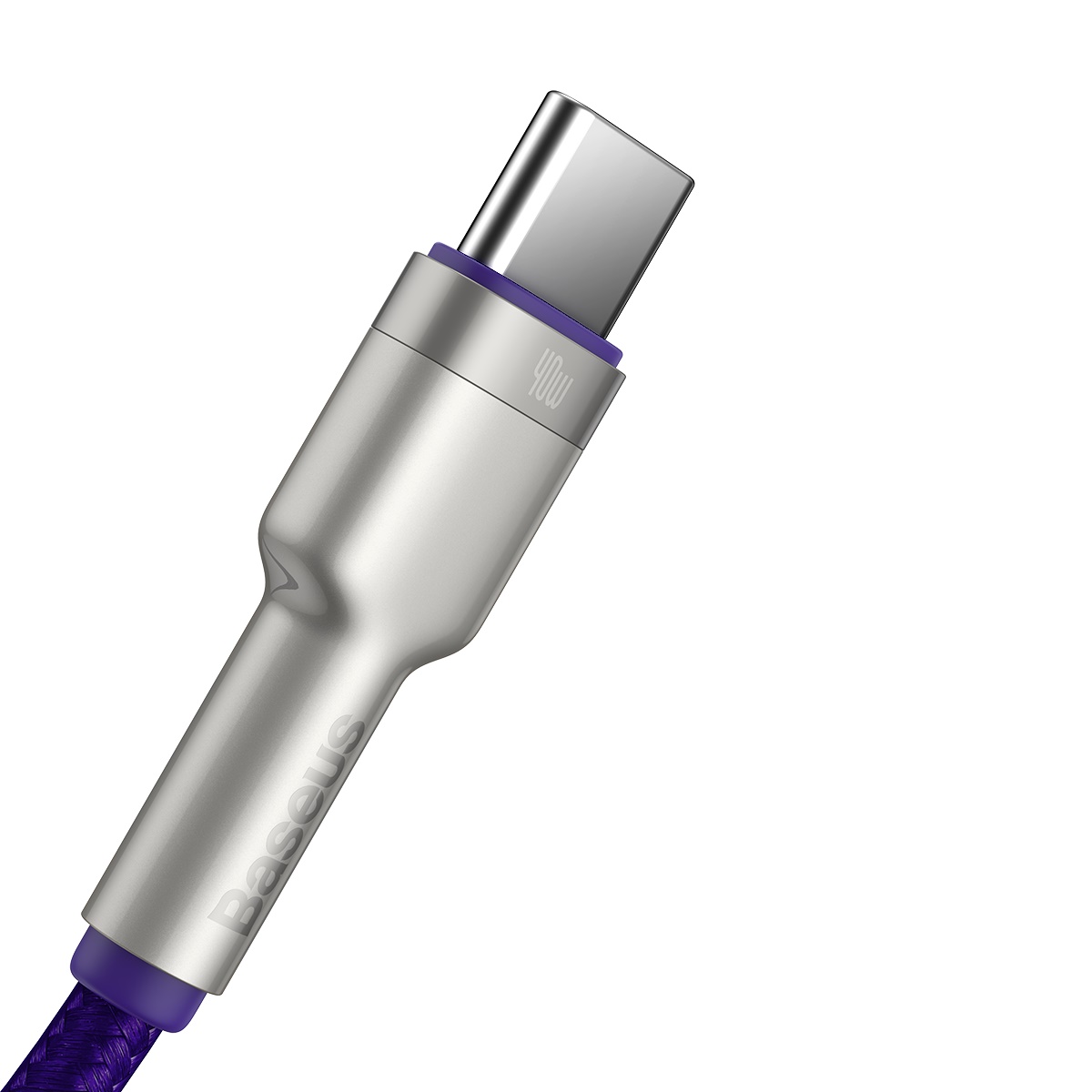 Baseus kabel Cafule Metal USB - USB-C 40W 1,0 m fioletowy / 4