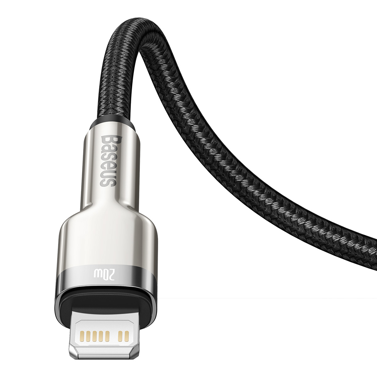 Baseus kabel Cafule Metal USB-C - Lightning  20W 0,25 m czarny / 6