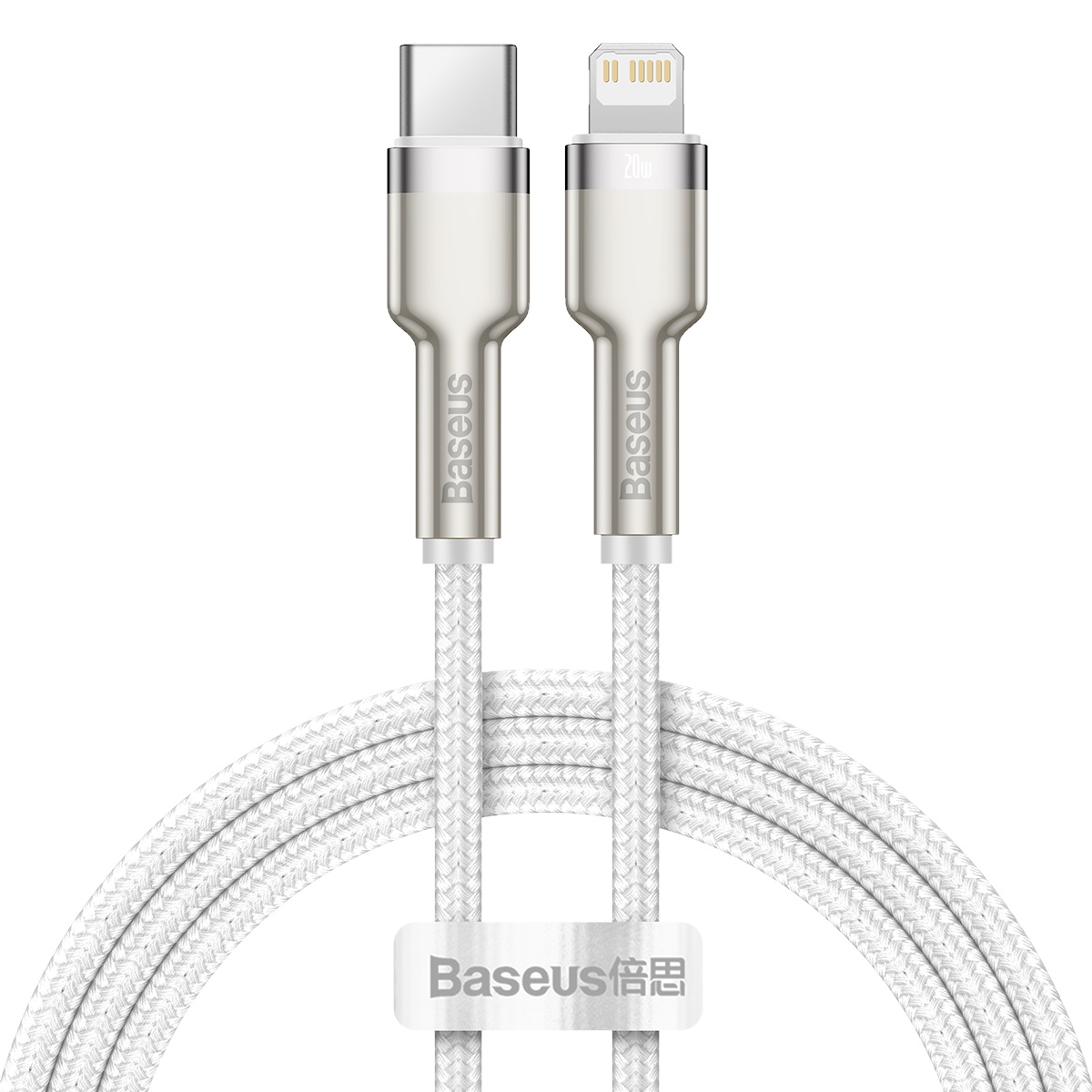 Baseus kabel Cafule Metal USB-C - Lightning  20W 1,0 m bia�y