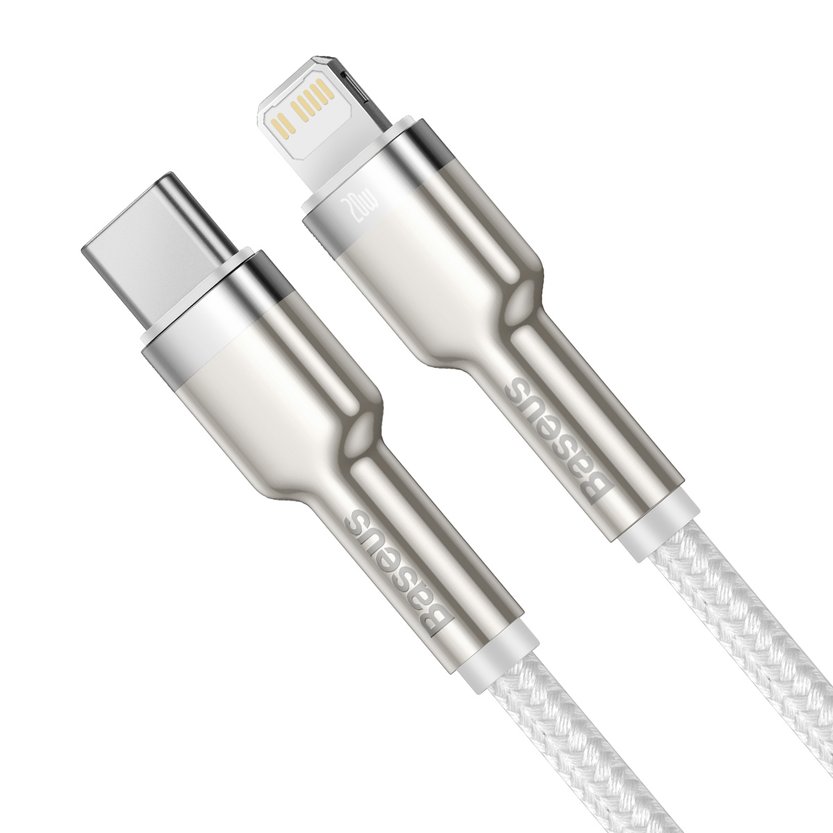 Baseus kabel Cafule Metal USB-C - Lightning  20W 1,0 m bia�y / 2