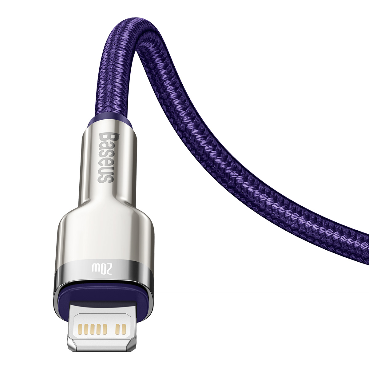 Baseus kabel Cafule Metal USB-C - Lightning  20W 1,0 m fioletowy / 6