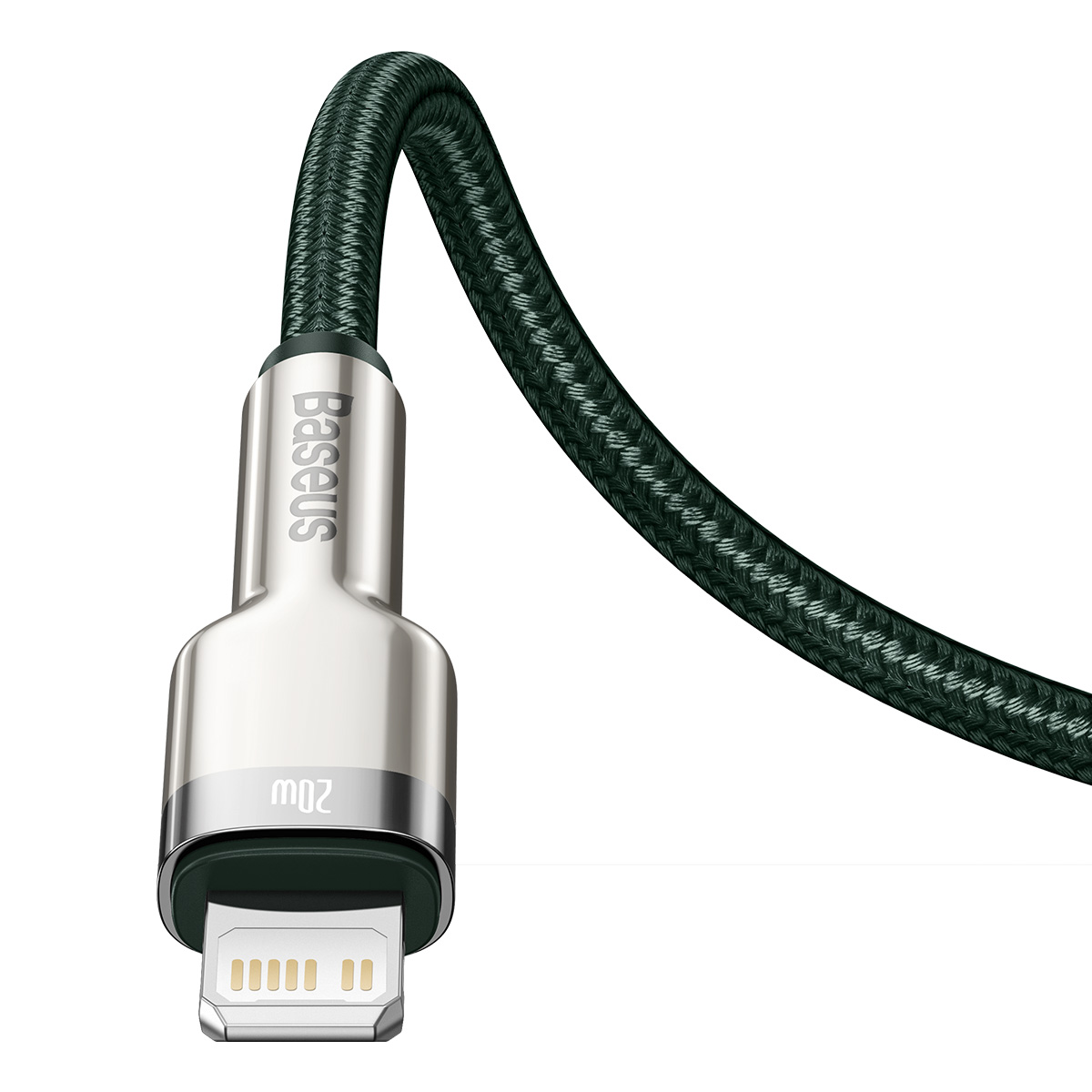 Baseus kabel Cafule Metal USB-C - Lightning  20W 1,0 m zielony / 6