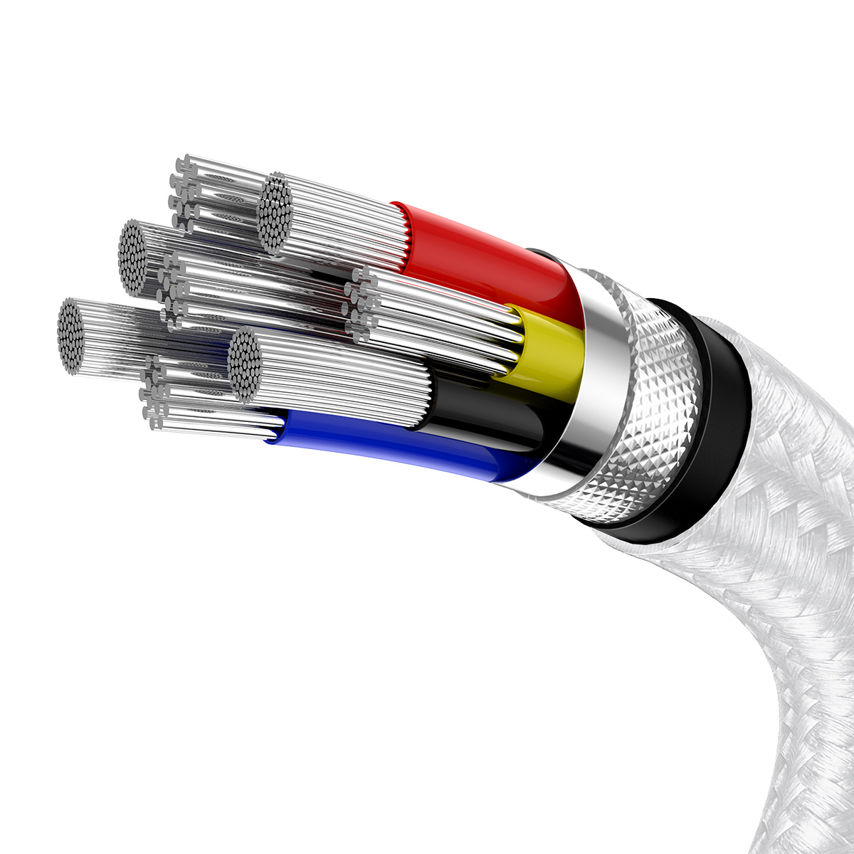 Baseus kabel Cafule Metal USB-C - USB-C 100W 1,0 m biay / 6