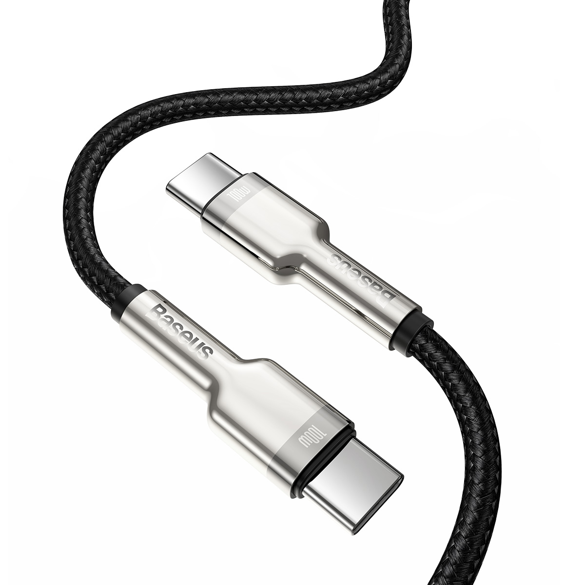 Baseus kabel Cafule Metal USB-C - USB-C 100W 1,0 m czarny / 3
