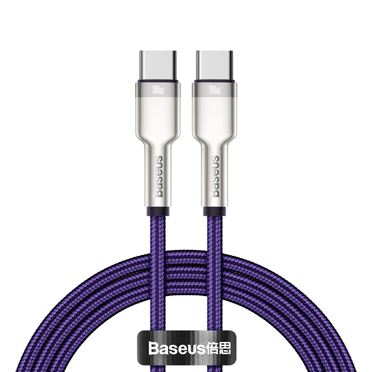 Baseus kabel Cafule Metal USB-C - USB-C 100W 1,0 m fioletowy
