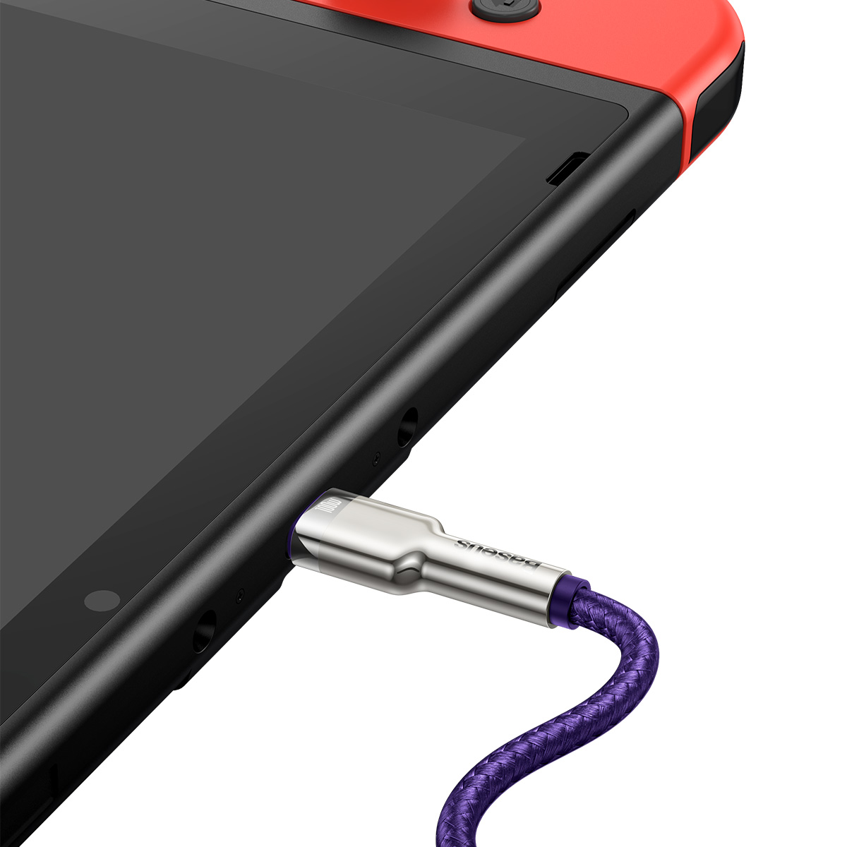 Baseus kabel Cafule Metal USB-C - USB-C 100W 1,0 m fioletowy / 4