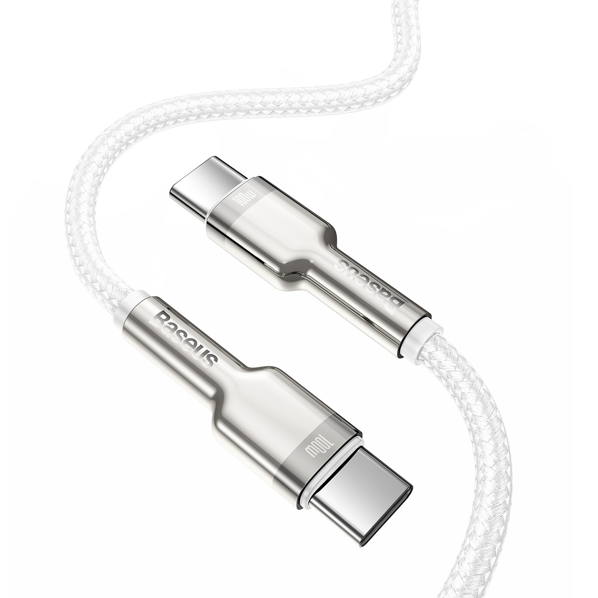 Baseus kabel Cafule Metal USB-C - USB-C 100W 2,0 m bia�y / 3