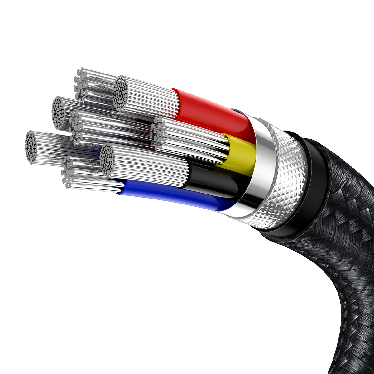 Baseus kabel Cafule Metal USB-C - USB-C 100W 2,0 m czarny / 5