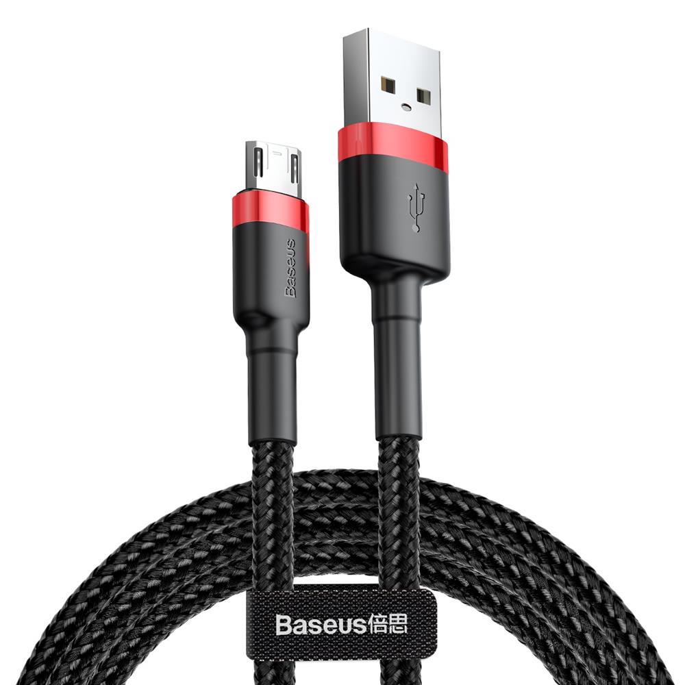Baseus kabel Cafule (micro | 3 m) czerwono-czarny 1,5A