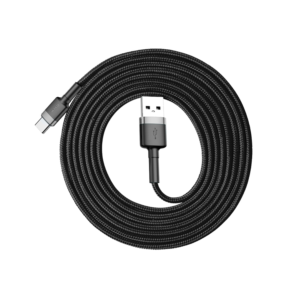 Baseus kabel Cafule (typ-C | 2 m) szaro czarny 2A / 5