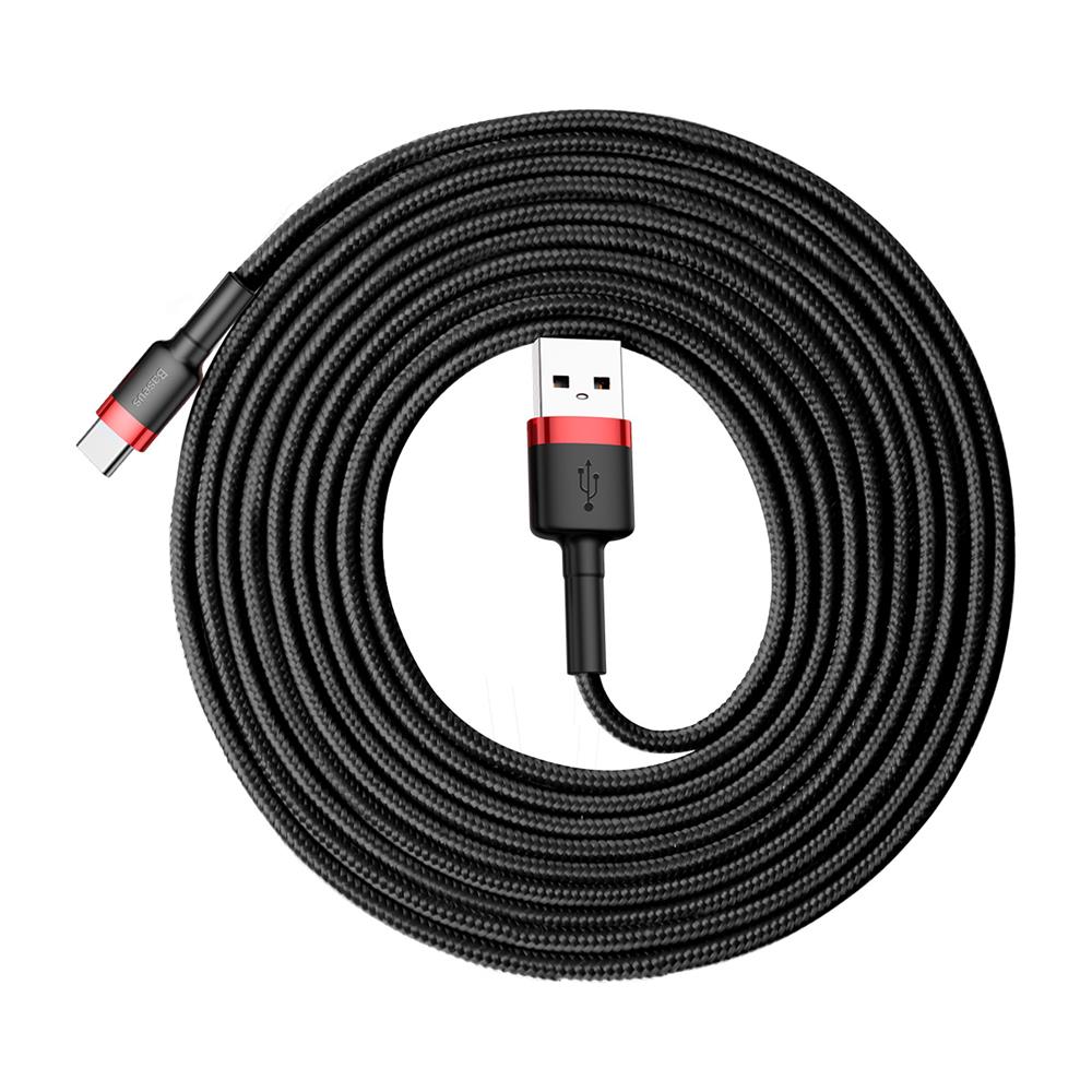Baseus kabel Cafule (typ-C | 3 m) czerwono-czarny 2A / 5
