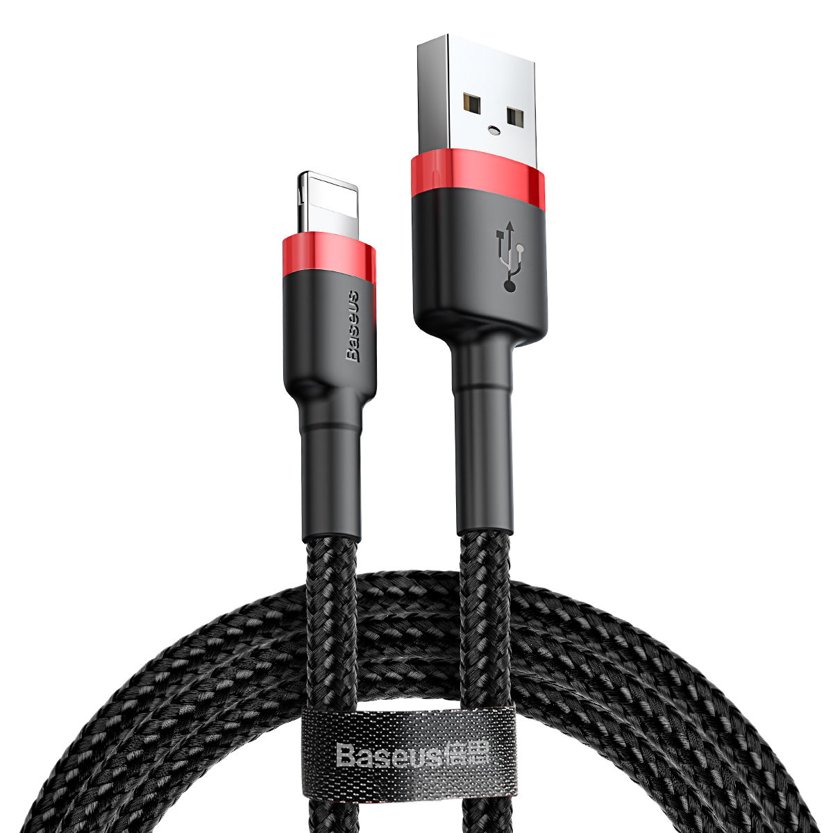 Baseus kabel Cafule USB - Lightning 0,5m 2,4A czerwono-czarny