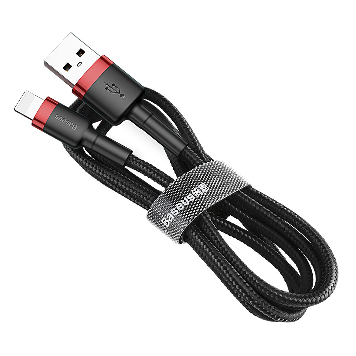 Baseus kabel Cafule USB - Lightning 0,5m 2,4A czerwono-czarny / 7