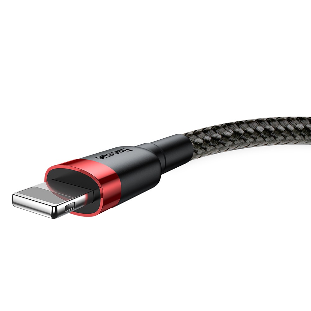 Baseus kabel Cafule USB - Lightning 1,0 m 2,4A czerwono-czarny / 5