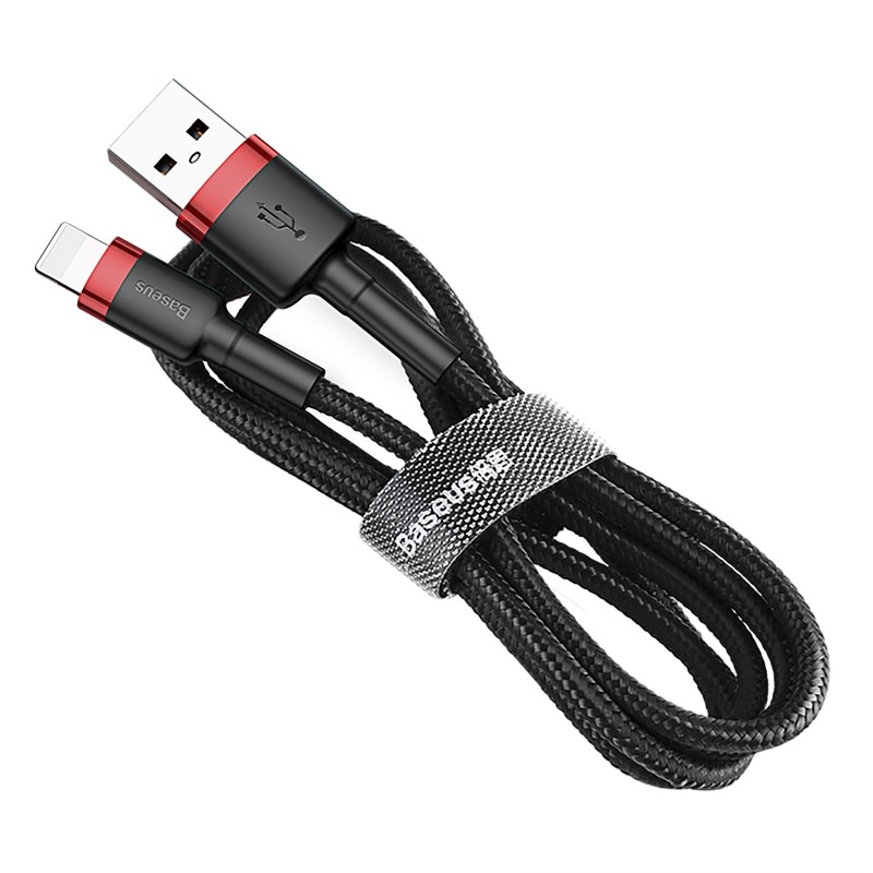 Baseus kabel Cafule USB - Lightning 2,0m 1,5A czerwono-czarny / 2
