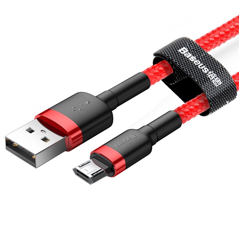Baseus kabel Cafule USB - micro USB 1,0m 2,4A czerwony / 2