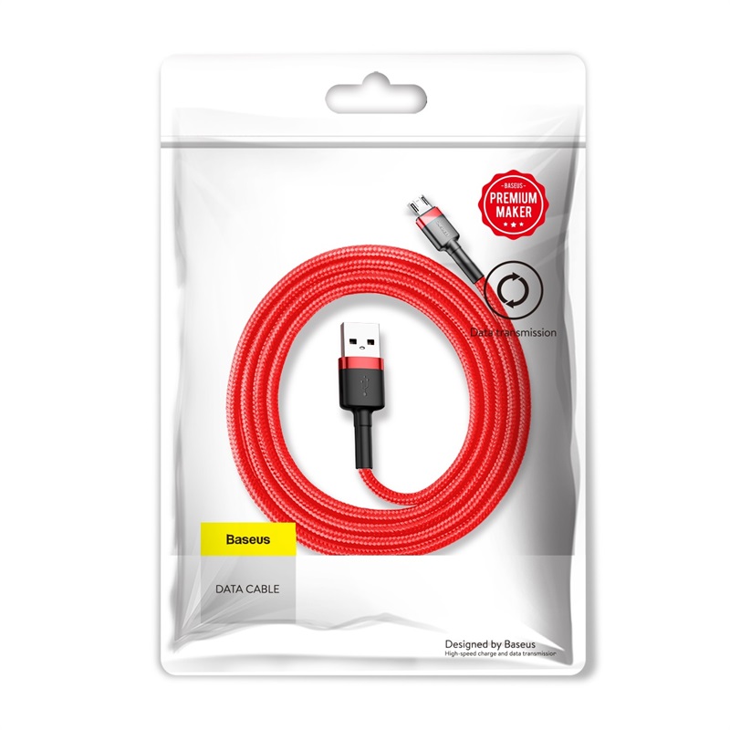 Baseus kabel Cafule USB - micro USB 1,0m 2,4A czerwony / 3