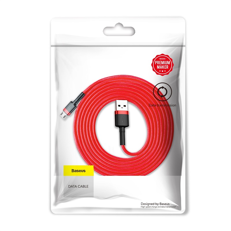 Baseus kabel Cafule USB - micro USB 2,0m 1,5A czerwony / 3