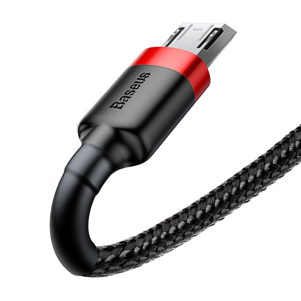 Baseus kabel Cafule USB - microUSB 2,0 m 1,5A czarno-czerwony / 4