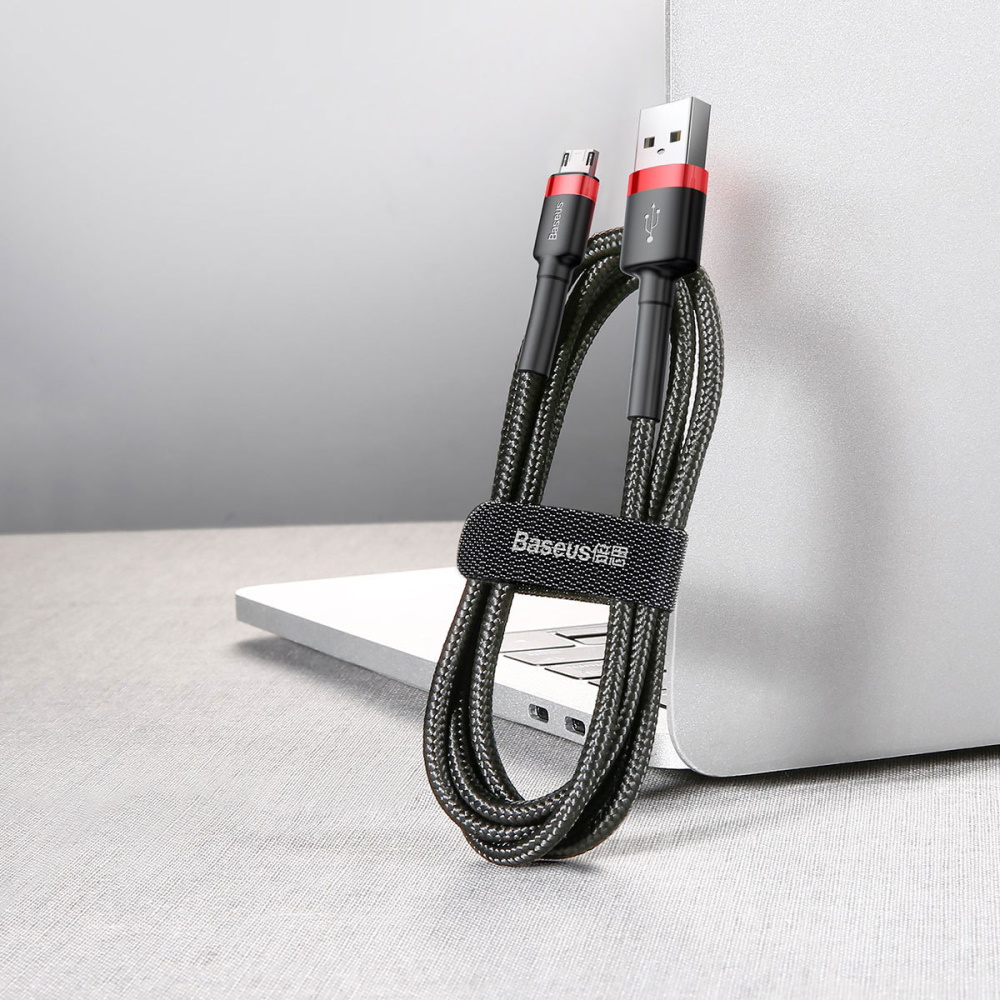 Baseus kabel Cafule USB - microUSB 2,0 m 1,5A czarno-czerwony / 9
