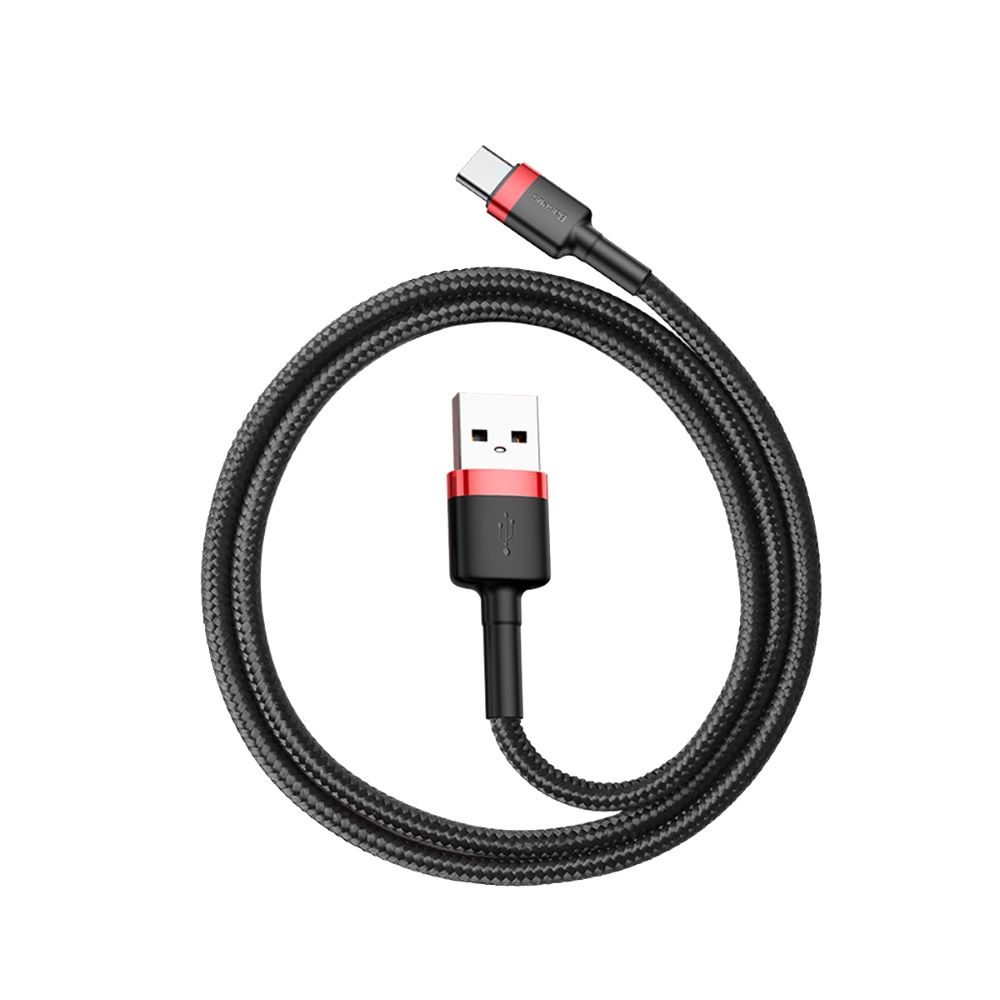 Baseus kabel Cafule USB - USB-C 0,5m 3A czerwono-czarny / 5