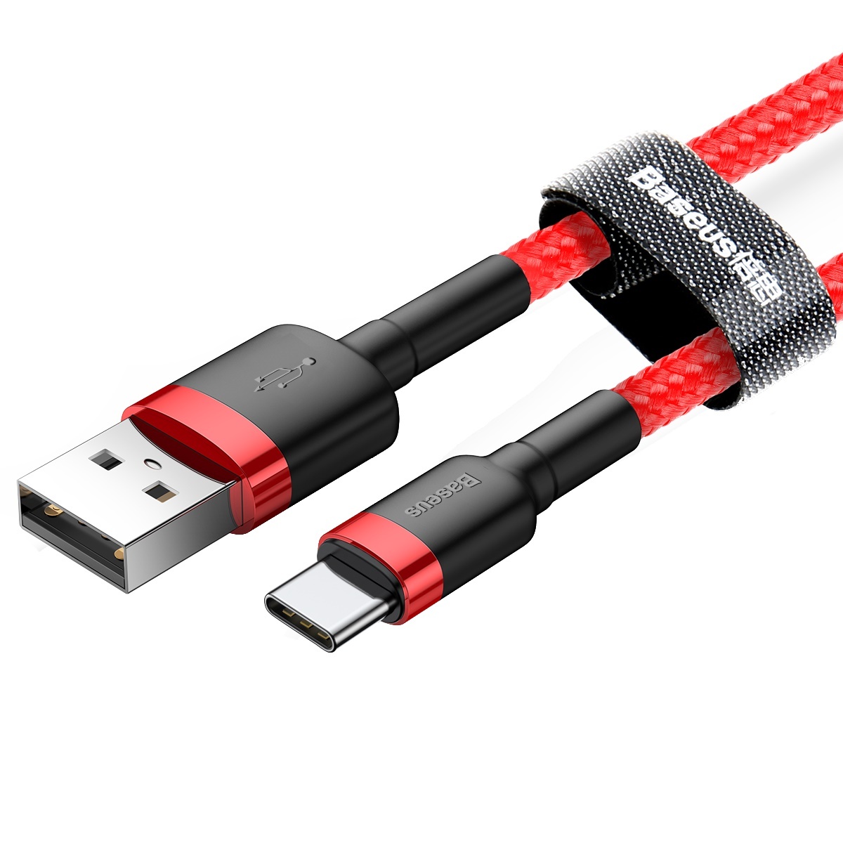Baseus kabel Cafule USB - USB-C 2,0 m 2A czerwony / 3