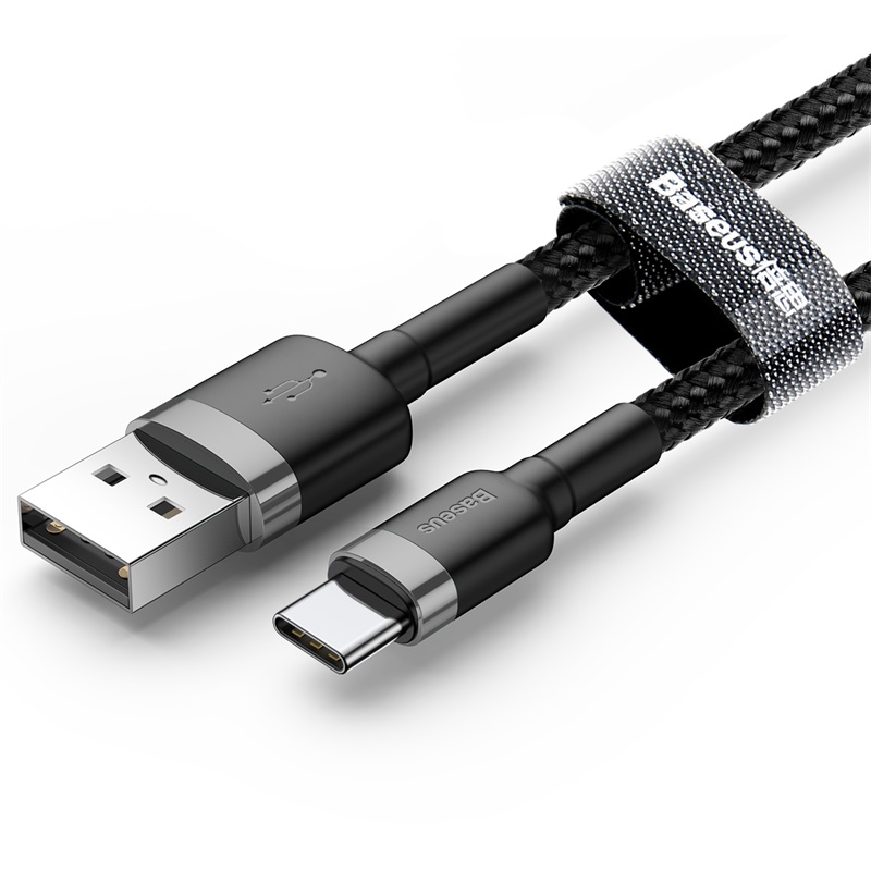 Baseus kabel Cafule USB - USB-C 3m 2A szaro-czarny / 2