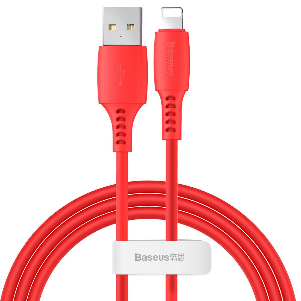 Baseus kabel Colourful (8-pin | 1,2 m) czerwony 2,4A