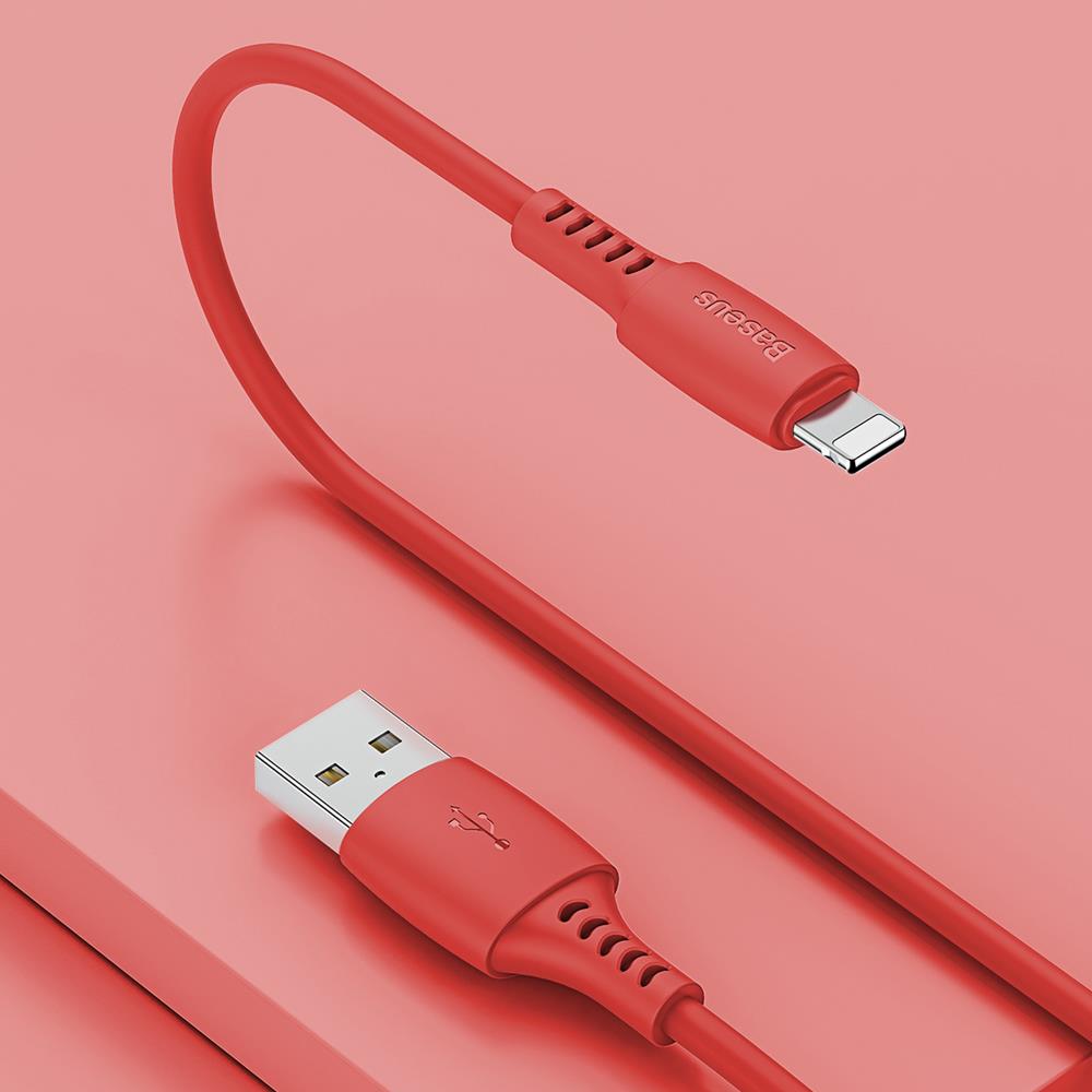 Baseus kabel Colourful (8-pin | 1,2 m) czerwony 2,4A / 8